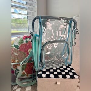 Transparent Blue Stadoum Backpack Bag